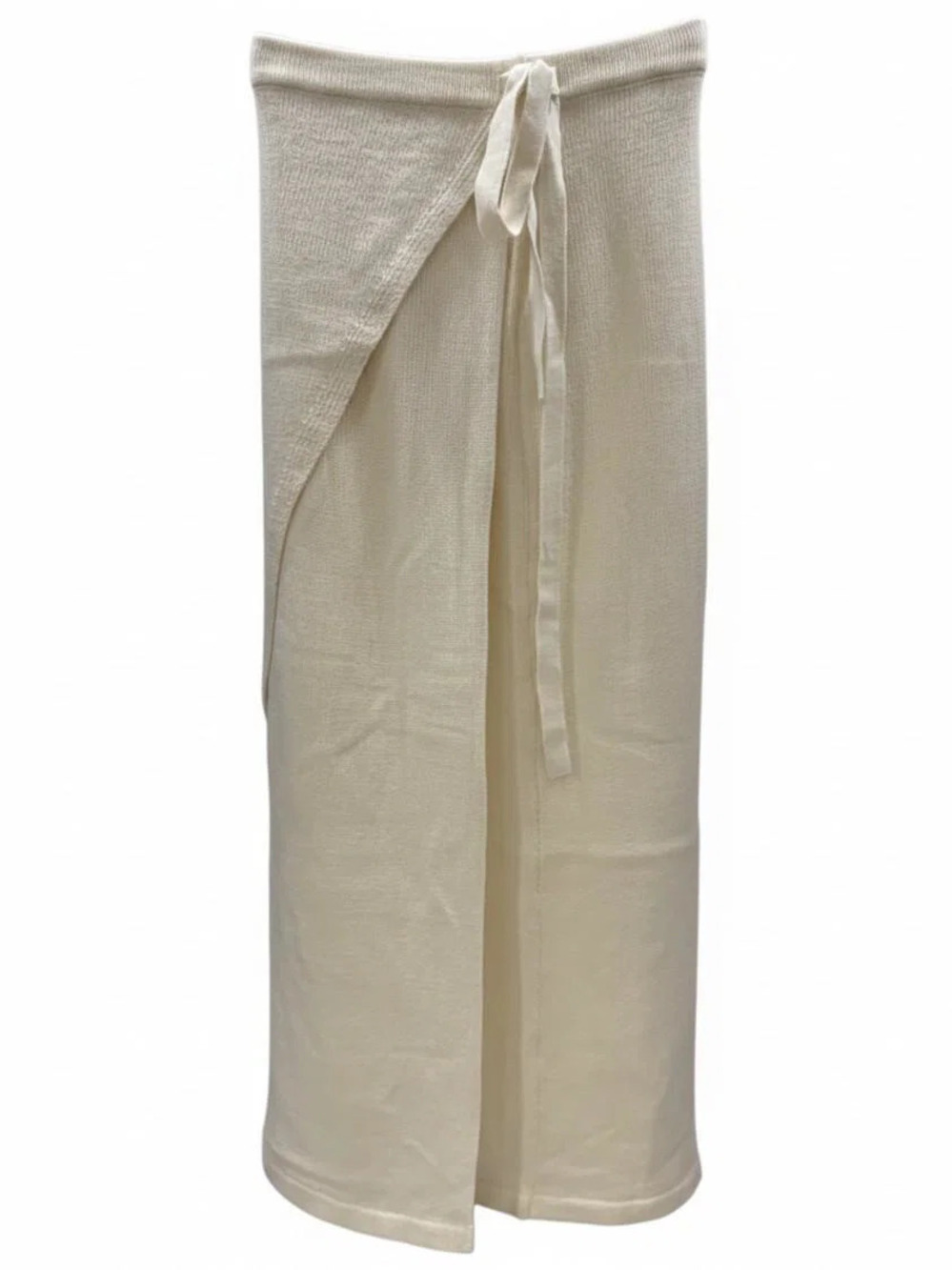 G by Giuliana Women's Cream Sweater Knit Wrap Midi Skirt - Regular